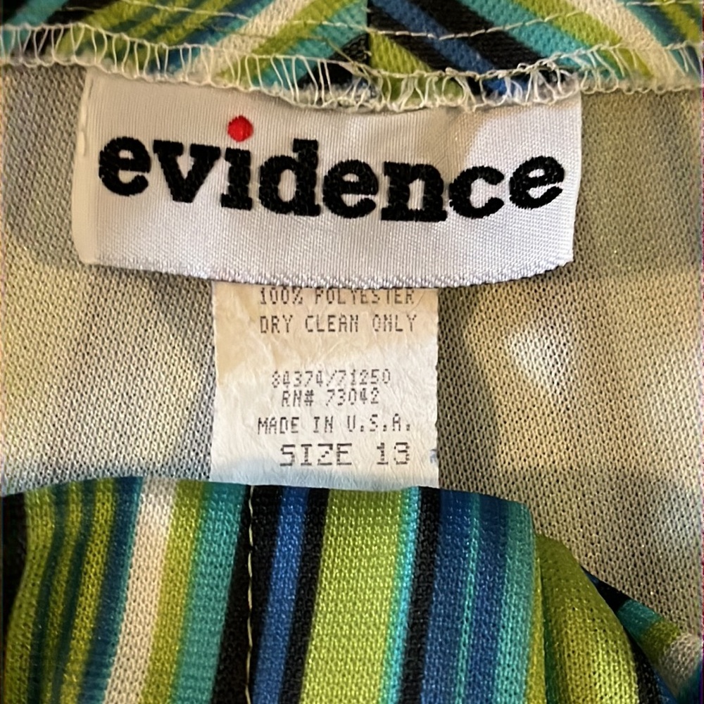 Summery Vertically Striped Polyester Pants. - image 2